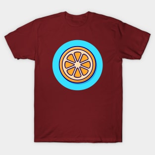 Slices Of Orange Cartoon Vector Icon Illustration (2) T-Shirt